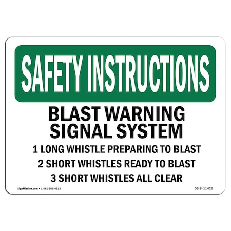 OSHA SAFETY INSTRUCTIONS, 7 Height, 10 Width, Decal